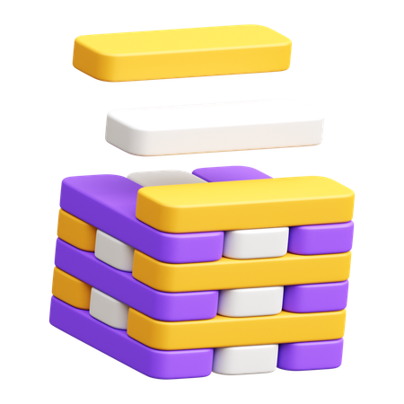 Jenga  3D Icon