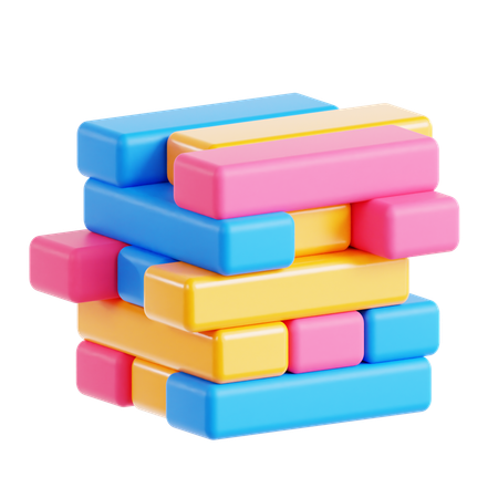 Jenga  3D Icon