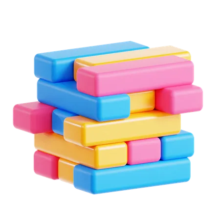 Jenga  3D Icon