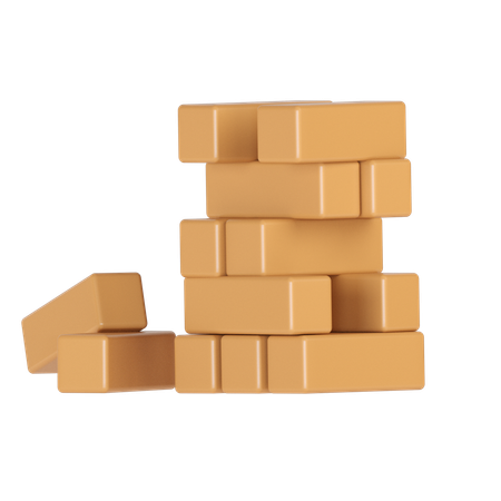 Jenga  3D Icon