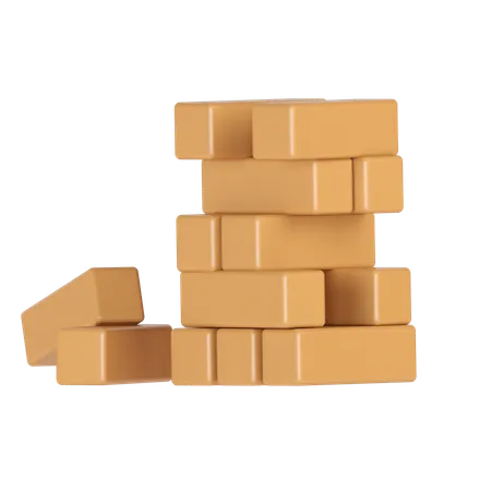 Jenga  3D Icon