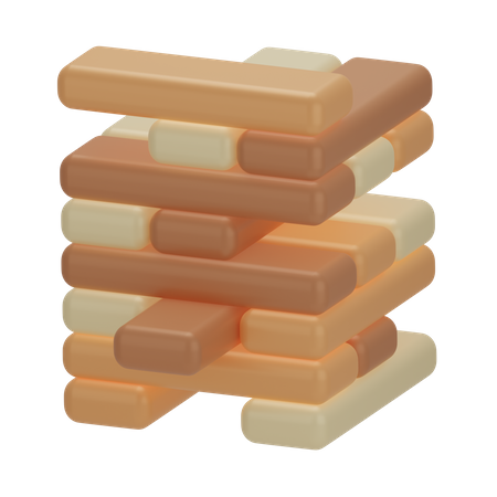 Jenga  3D Icon