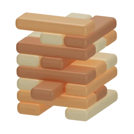 Jenga  3D Icon