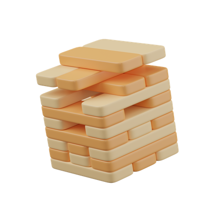 Jenga  3D Icon