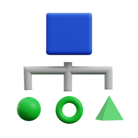 Jerarquía  3D Icon