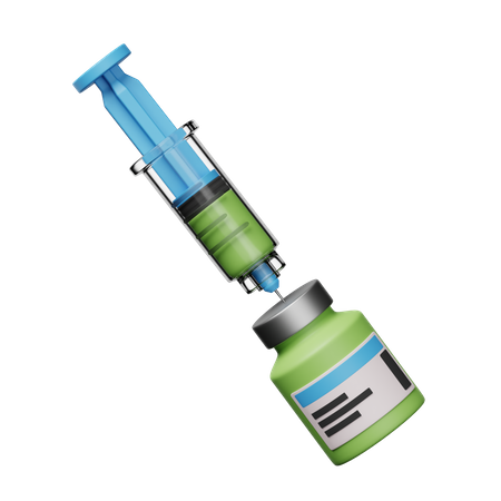Jeringa de vacuna  3D Icon