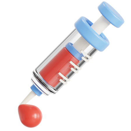 Jeringa de sangre  3D Icon