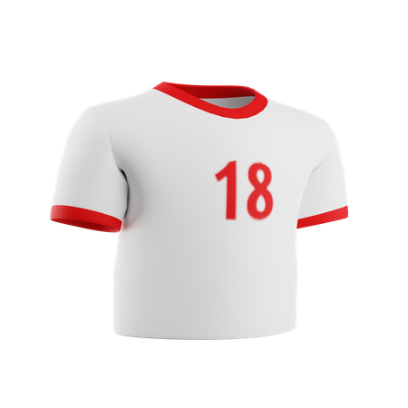 Maillot blanc  3D Icon