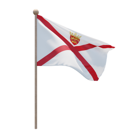 Jersey Flagpole  3D Icon