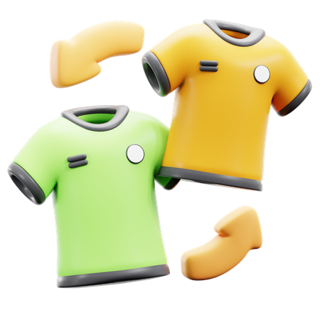 Troca de camisa  3D Icon