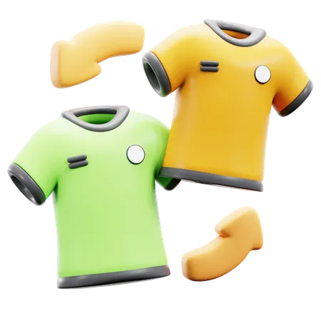 Troca de camisa  3D Icon