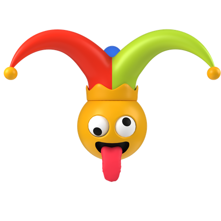 Jester Face  3D Icon