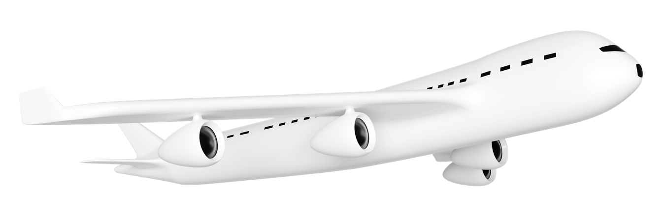 Jet Airplane  3D Illustration