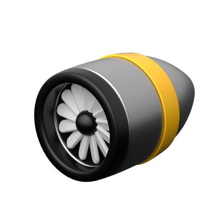 Jet Engine  3D Icon