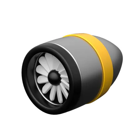 Jet Engine  3D Icon