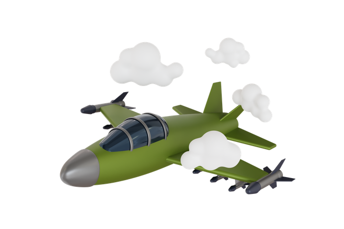 Jet Fighter  3D Illustration