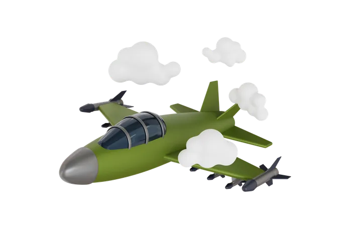 Jet Fighter  3D Illustration