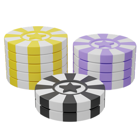 Jeton de poker  3D Icon