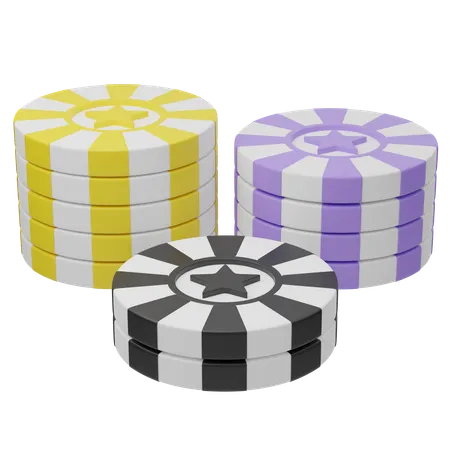 Jeton de poker  3D Icon