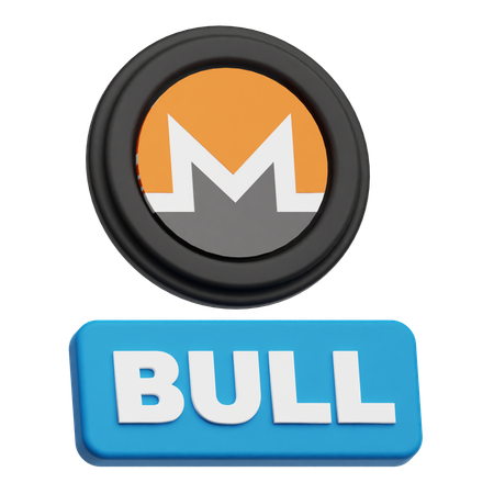Jeton taureau Monero  3D Icon