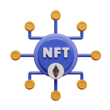 Jeton NFT  3D Icon