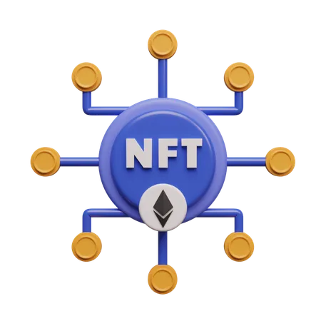 Jeton NFT  3D Icon