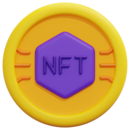 Jeton NFT  3D Icon