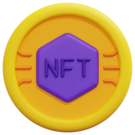 Jeton NFT  3D Icon