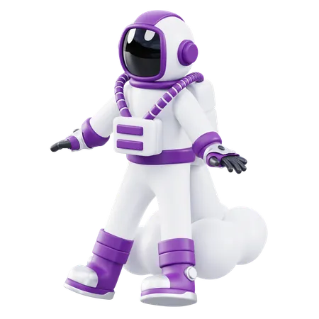 Jetpack Astronaut  3D Icon