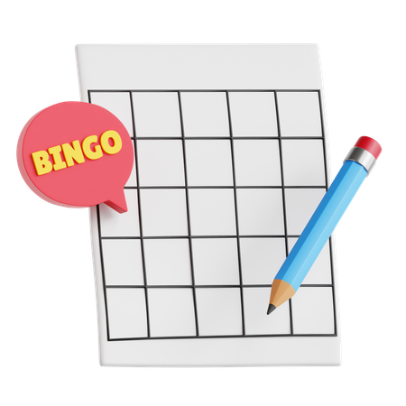 Jeu de bingo  3D Icon