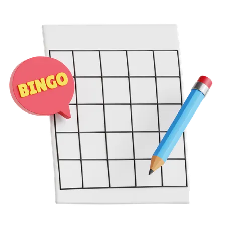 Jeu de bingo  3D Icon