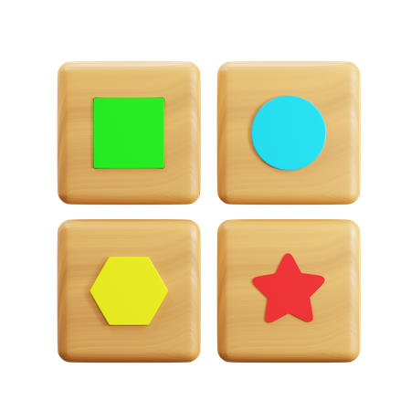 Jeu de bloc  3D Icon