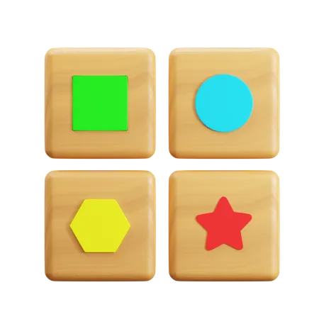 Jeu de bloc  3D Icon