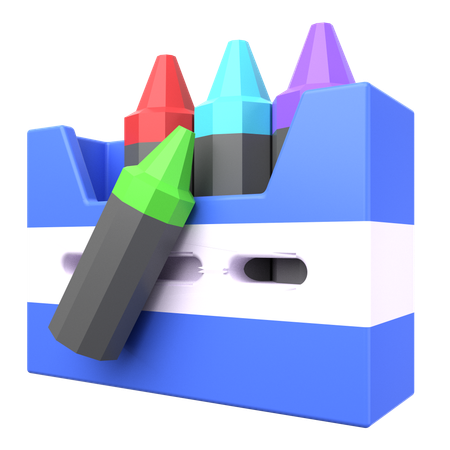 Ensemble de crayons  3D Icon