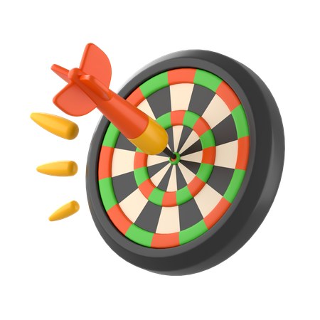 Jeu de fléchettes  3D Icon