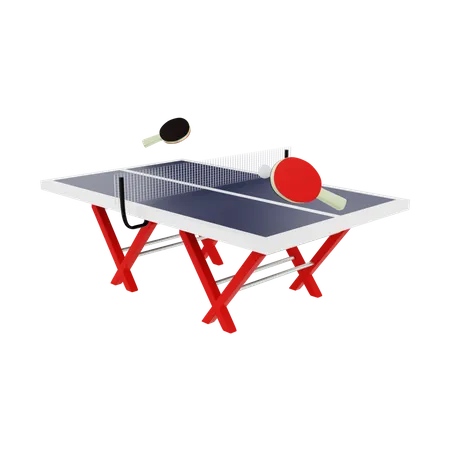 Jeu de ping-pong  3D Illustration