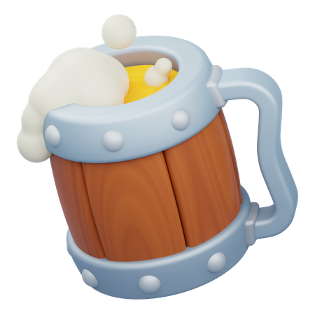 Jeu de chope de bière  3D Icon