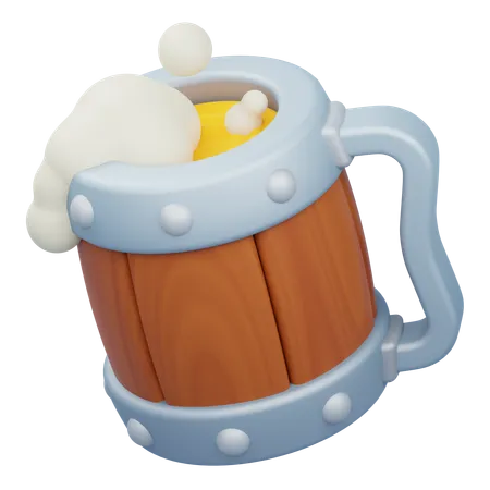 Jeu de chope de bière  3D Icon