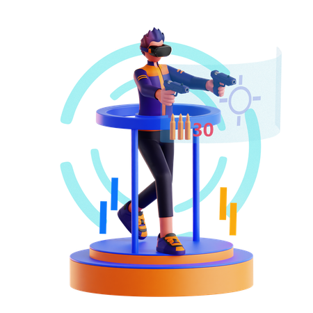 Jeu de tir à la première personne  3D Icon