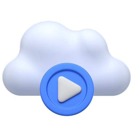 Jouer dans les nuages  3D Icon