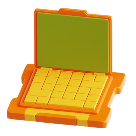 Jeu sur ordinateur portable  3D Icon