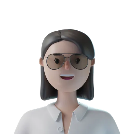 Jeune femme  3D Icon