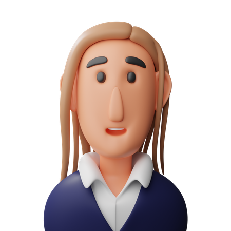 Avatar de jeune femme  3D Icon