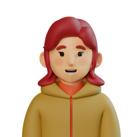 Jeune fille  3D Icon