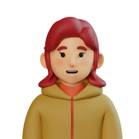 Jeune fille  3D Icon