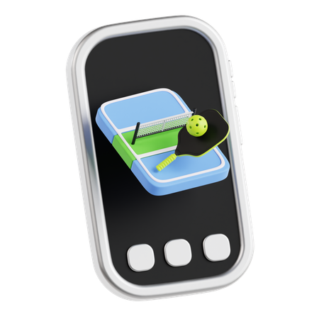 Jeux de pickleball  3D Icon