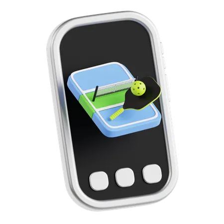 Jeux de pickleball  3D Icon