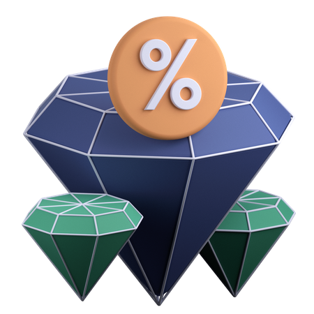 Jewelry Discount  3D Illustration