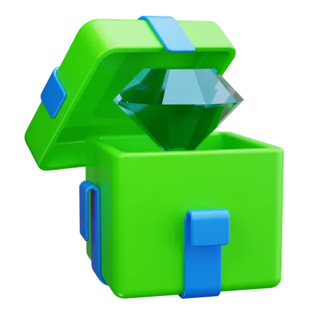 보석 선물 상자  3D Icon