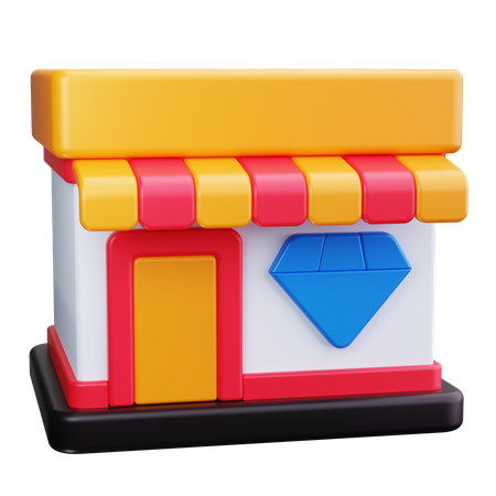 Jewelry Store  3D Icon